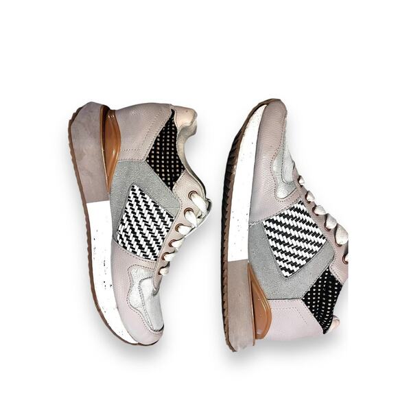 Gioseppo Women's Arcore Beige Multicolored Print Low Top Sneaker Shoes Size 37 - Picture 6 of 9